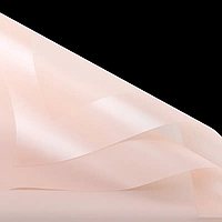 Плівка (калька) матова в рулоні "Персиково-рожева з каймою 06", (58 см х 58 см) 5 листів