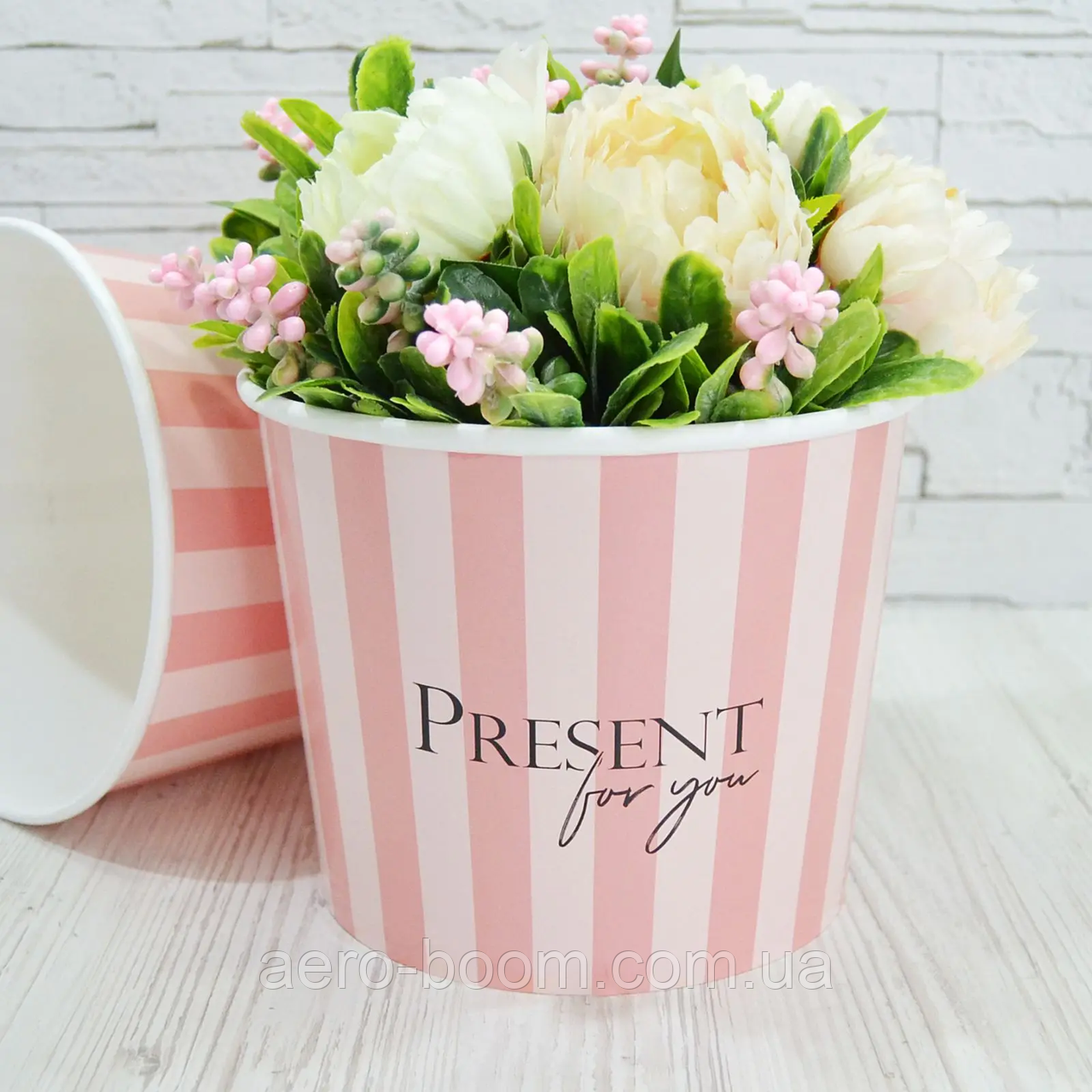 Стакан для квітів "Present for you" 16 см