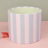 Шляпна коробка "Смужка лавандова" 20 см