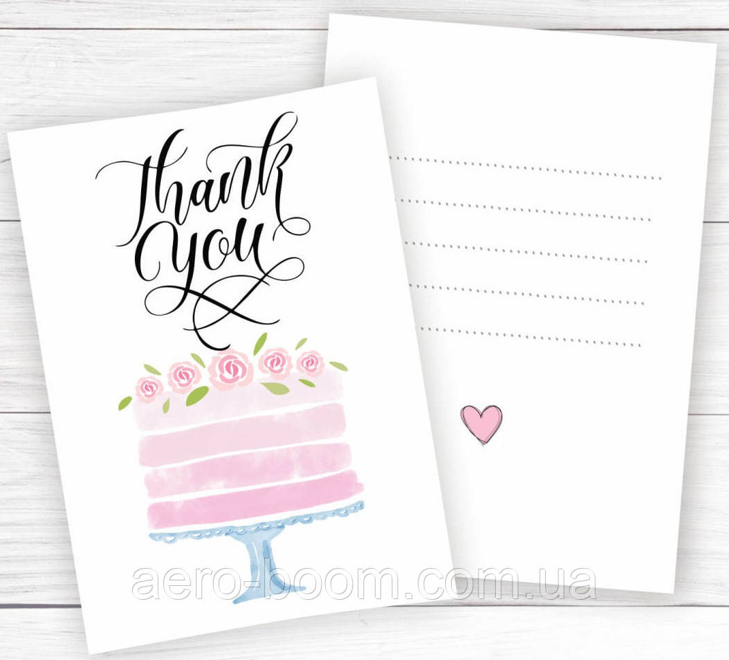 Міні листівки "Thank you" 10 шт