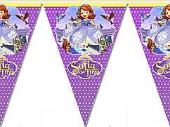 Гірлянда паперова прапорці "Софія Прекрасна"