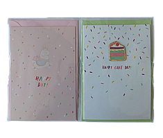 Листівки з конвертом для грошей "Об'ємна вставка", 2 шт.