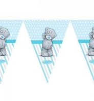 Гірлянда паперова прапорці "Ведмедик Тедді"