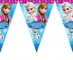 Гірлянда паперова прапорці "Холодне серце"