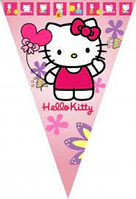 Гірлянда паперова прапорці  "Hello Kitty"