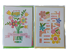 Листівки з конвертом для грошей "Best wishes", 2 шт.