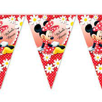 Гірлянда паперова прапорці   "Мінні маус"