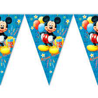 Гірлянда паперова прапорці   "Мікі Маус"