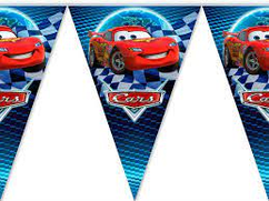 Гірлянда паперова прапорці   "Тачки"