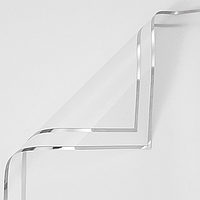 Плівка (калька) матова в листах "Біла з срібною каймою 02", (58 см х 58 см) 5 листів