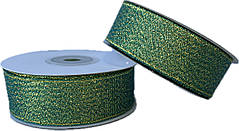 Стрічка парча 2.5 см (23 метри) Бірюзова