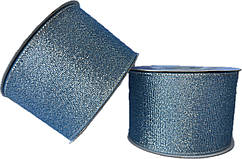 Стрічка парча 5 см (23 метри) Блакитна