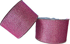 Стрічка парча 5 см. (23 метри) Яскраво-рожева