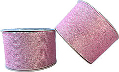 Стрічка парча 5 см (23 метри) Рожева