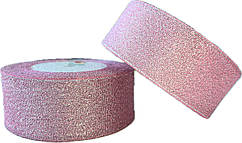 Стрічка парча 4 см (23 метри) Рожева