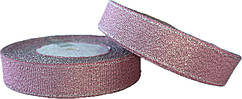 Стрічка парча 2.5 см (23 метри) Рожева