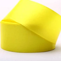 Стрічка атласна 4 см ( 33 МЕТРИ ) Жовта
