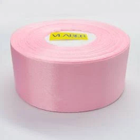 Стрічка атласна 4 см ( 33 МЕТРИ ) Рожева