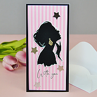 Конверт для грошей "With you" дівчина