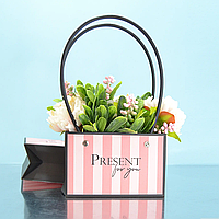 Сумка флористична 10см х 16 см "Present for you"