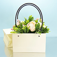 Сумка флористична 12 см х 22 см "Айворі"