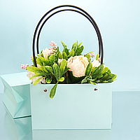 Сумка флористична 12 см х 22 см "М'ята"