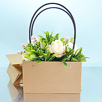 Сумка флористична 12 см х 22 см "Крафт"