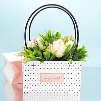 Сумка флористична 12 см х 22 см "Love yourself"