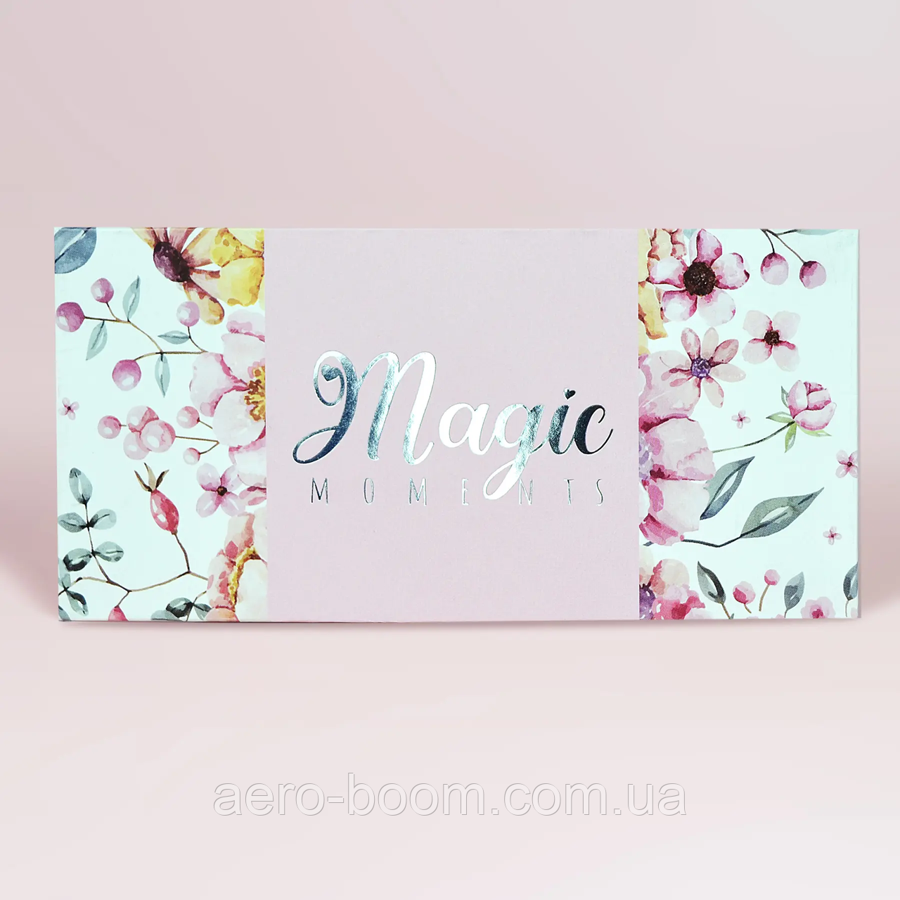 Конверт для грошей "Magic moments: квіточки" срібло