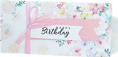 Конверт для грошей "Happy Birthday" квіти