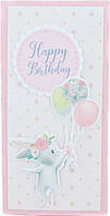 Конверт для грошей "Happy Birthday" кролик