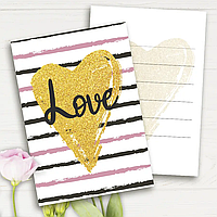 Міні листівки "Love", 10 шт