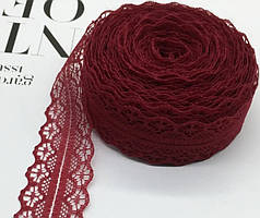 Мереживо "Ніжність" (3 см х 10 м) Бордове