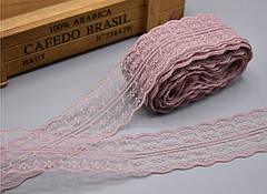 Мереживо "Алюр" (4,5 см х 10 м) Запорошена троянда