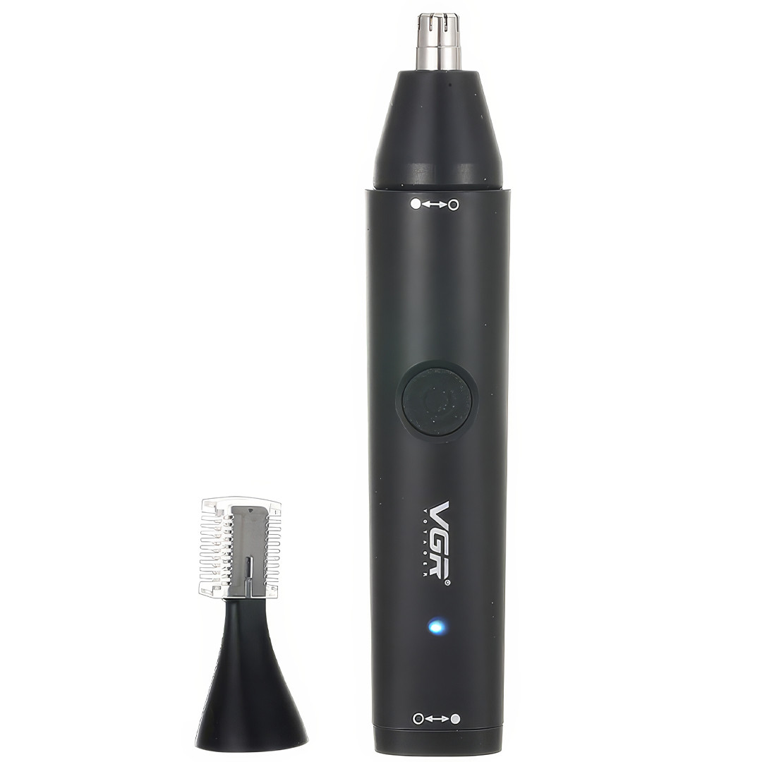 Водонепроникний акумуляторний триммер для стрижки 2 в 1 VGR V-613 Тример для стрижки носа та брів, фото 1