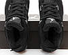 Зимові Жіночі кросівки Nike Air Jordan 4 Retro Black Cat Winter Найк Джордан Блек Кет чорні з хутром Нубук унісекс, фото 10
