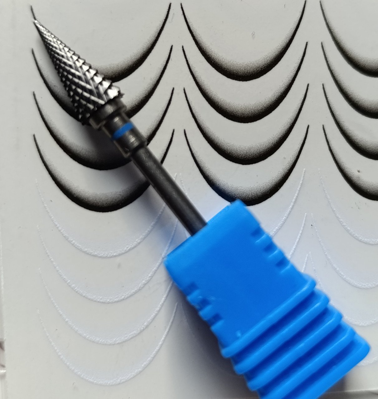 Твердосплавна фреза для фрезера, верхня корекція, зайвий шар гелю, акрилу ТВЗ 2-3-5 зелена кукурудза