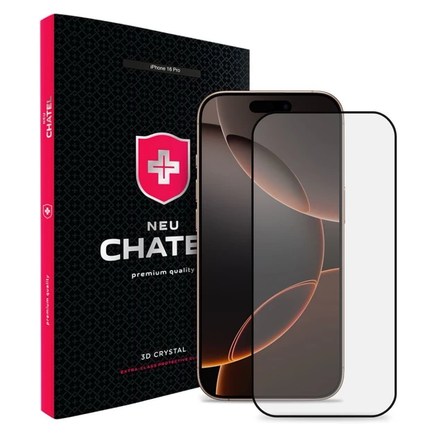 Захисне скло для iPhone 16 Pro Neu Chatel Full Glue 9H преміум якість - фото 1 - id-p2377126583