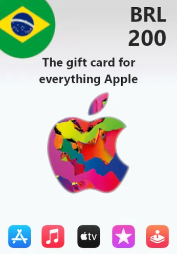 Подарочная карта iTunes Apple / App Store Gift Card на сумму 200 BRL ...