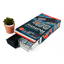 Руммі Настільна гра Руммікуб Міні / Rummikub Small version + правила УКРАЇНСЬКОЮ, фото 5