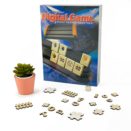Настільна гра Rummikub / Руммікуб / Rummy Доріжна версія в пластиковому кейсі + правила українською, фото 1