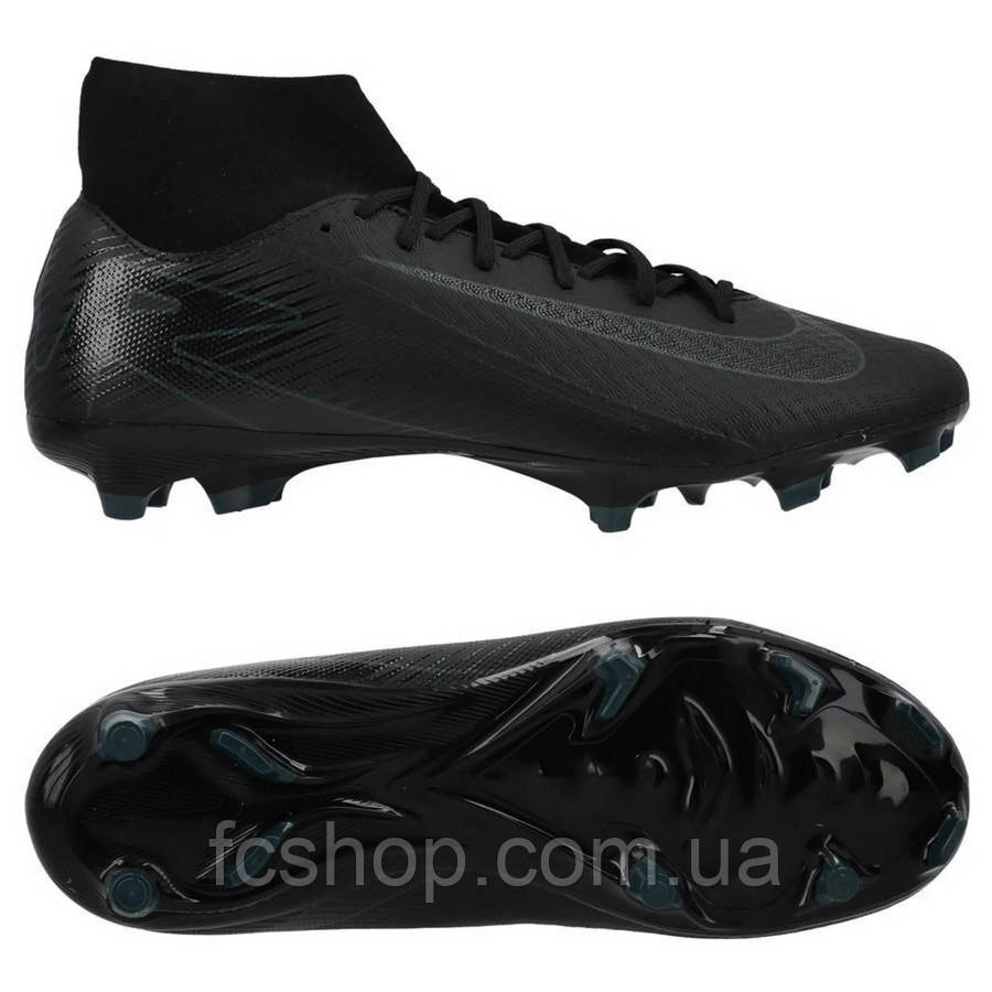 Бутси Nike Zoom Mercurial Superfly 10 Academy FG/MG — чорний FQ1456-002, Чорний, Розмір (EU) — 44.5