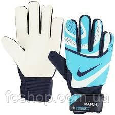 Воротарські дитячі рукавички Nike Goalkeeper Match Jr. FJ4864-420, Синій, Розмір (EU) — 3, фото 1
