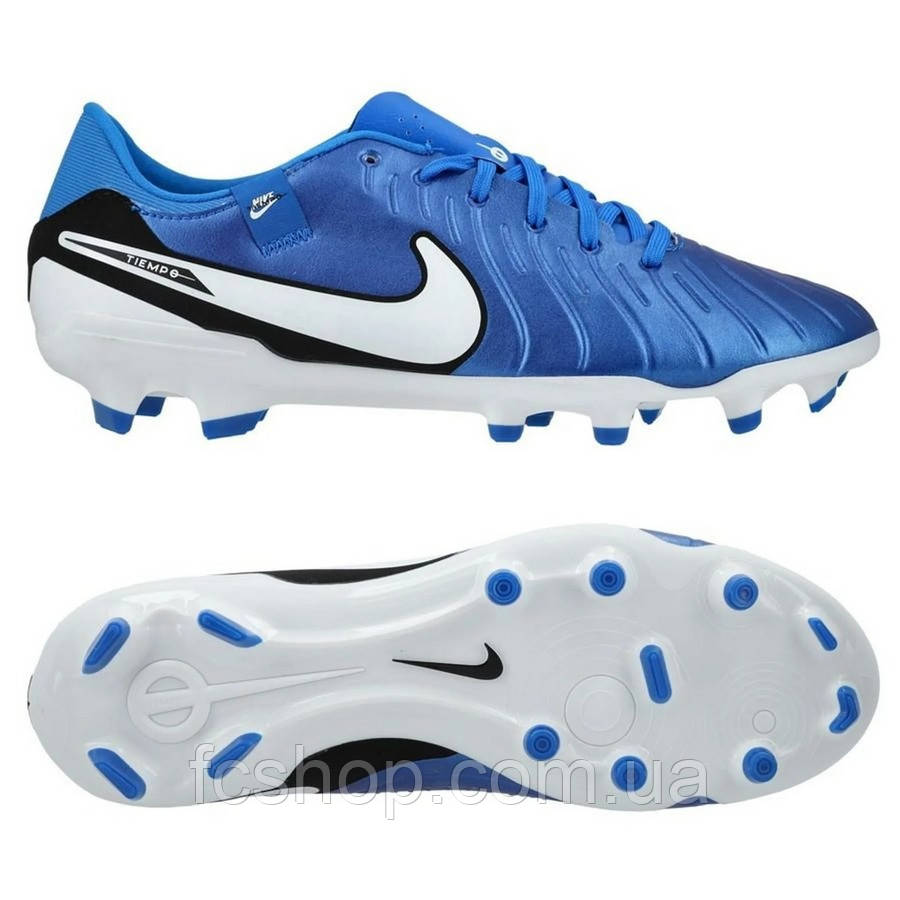 Футбольні бутси Nike Tiempo Legend X Academy MG DV4337-400, Синій, Розмір (EU) — 45.5
