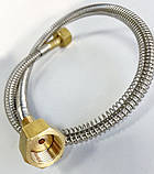 Рукав високого тиску G3/4 - G3/4, підведення 1000 мм для рампи та з'єднання балонів, фото 2