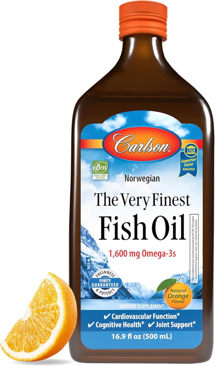 Carlson The Very Finest Fish Oil Orange / Риб'ячий жир зі смаком апельсина 500 мл