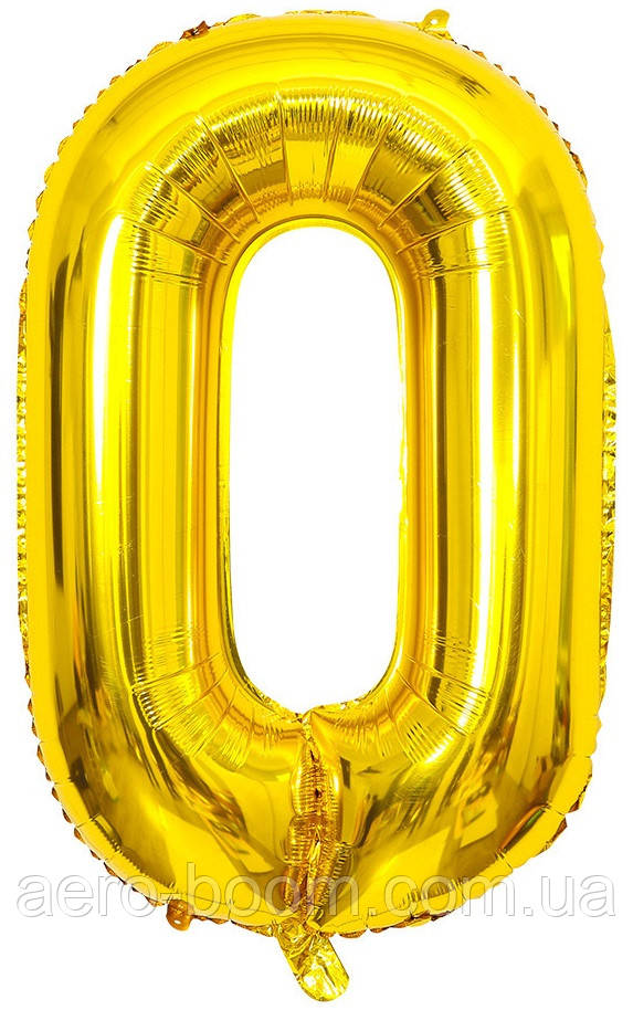 Фольгована цифра КНР 32"(80 см) Золото 0, фото 1