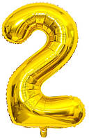 Фольгована цифра КНР 32"(80 см) Золото 2