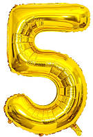 Фольгована цифра КНР 32"(80 см) Золото 5