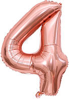 Фольгована цифра КНР 40"(100 см) Рожеве золото 4
